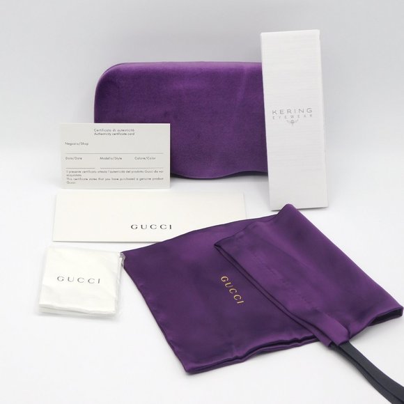 Gucci Dark Gray Rectangular Glasses - Picture 9 of 10